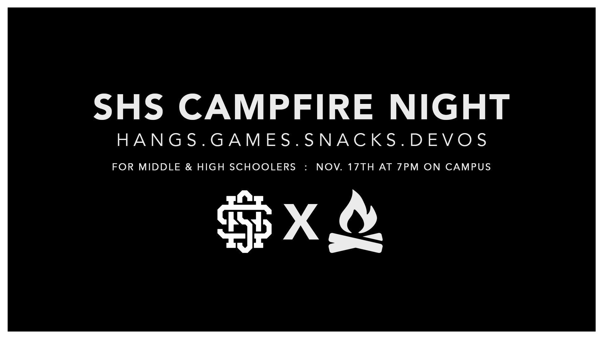 SHS Campfire Night Nov